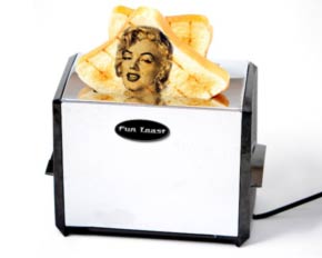 Toast med Marilyn Monroe bild på